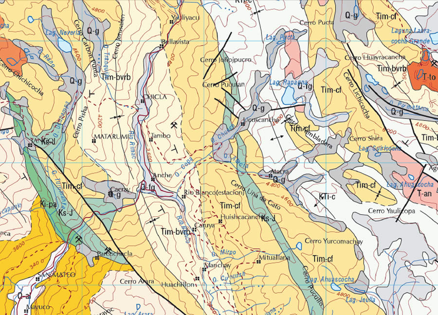 Mapa Geologico Rapagna Putca